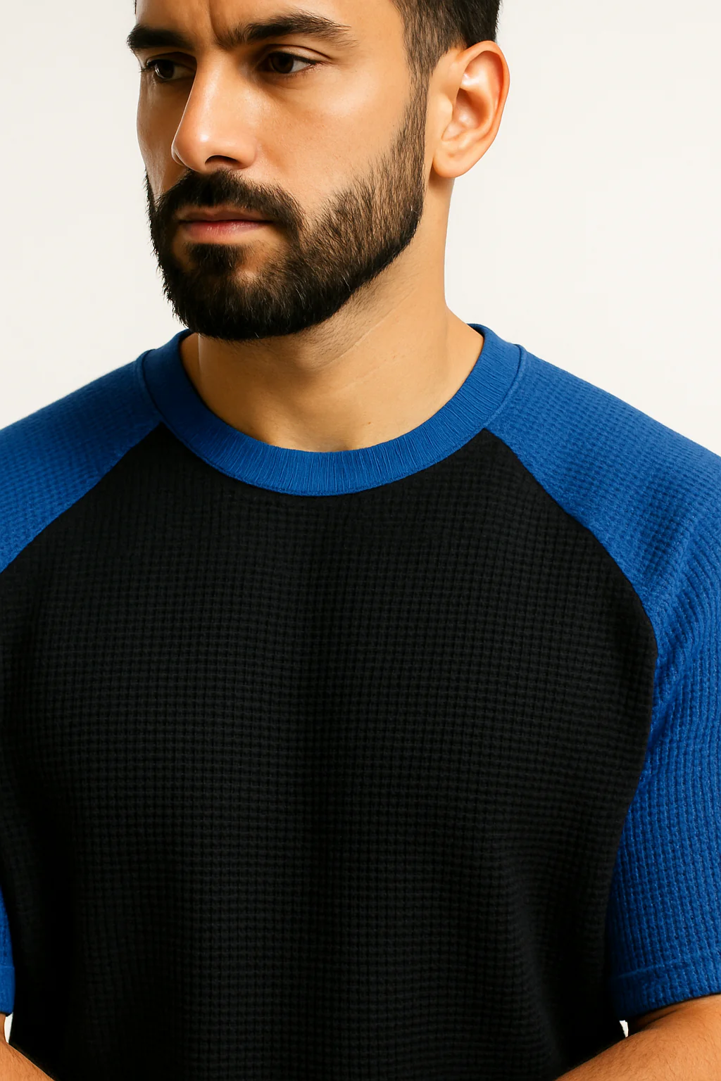 Pack of 2 - Oversized Raglan Waffle Knit T-Shirt - Image 4