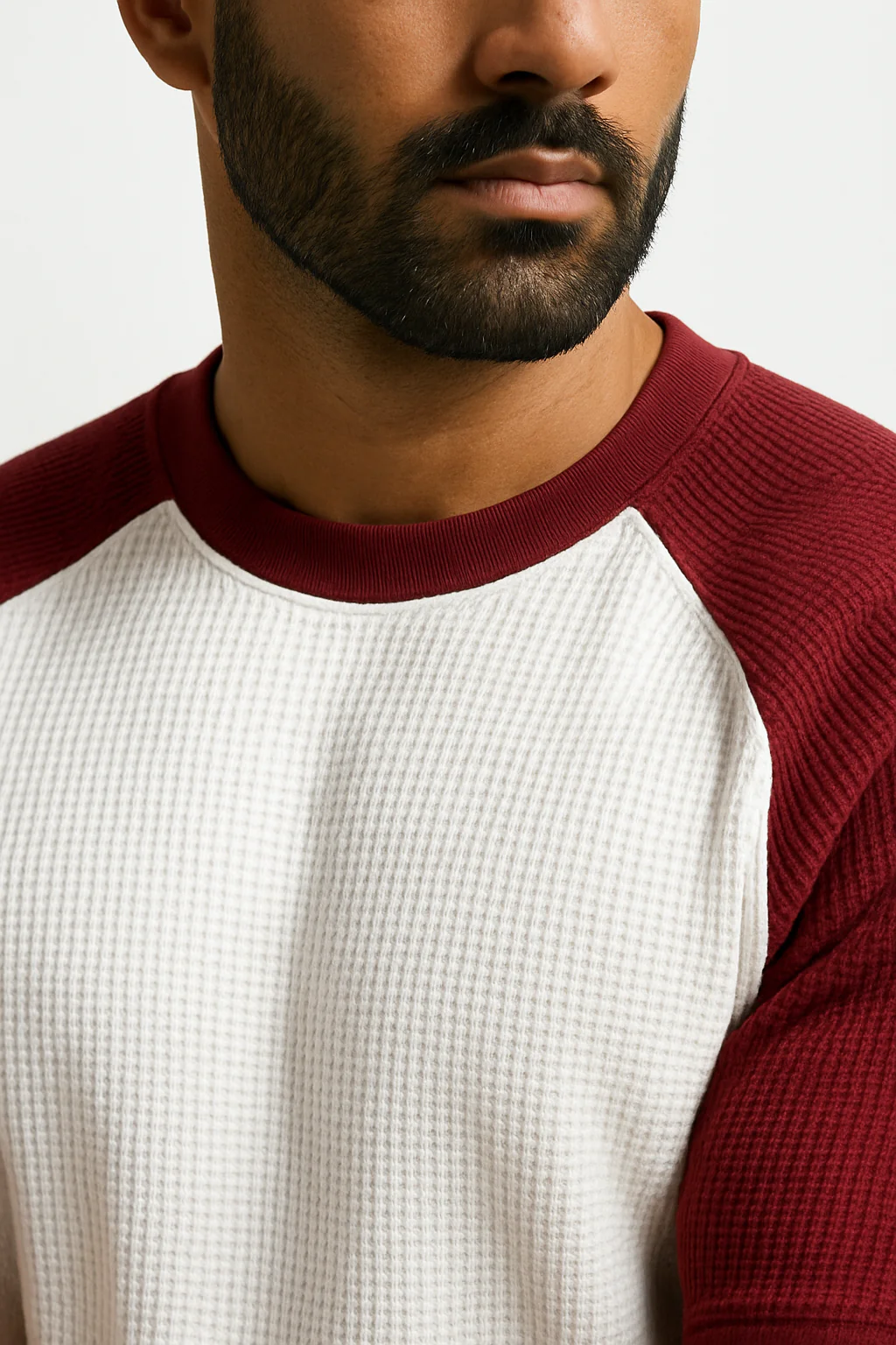 Pack of 2 - Oversized Raglan Waffle Knit T-Shirt - Image 5