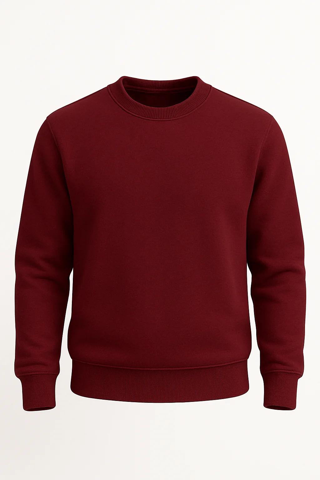 Pack of 2 Basic Green & Maroon Premium Men’s Sweatshirt - Image 4
