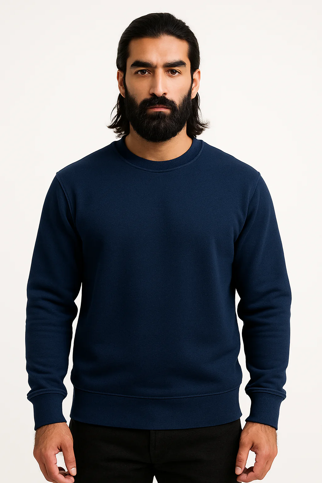 Pack of 2 Basic Maroon & Blue Premium Men’s Sweatshirt - Image 3